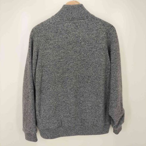 バーバリーロンドン BURBERRY LONDON チェック柄 ジップニット ドライバーズニット レディース